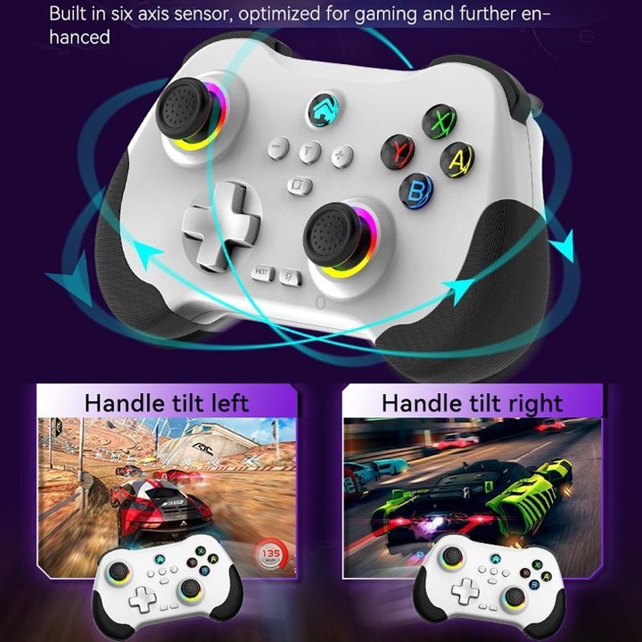 Z01 Wireless Gaming Vortex Dual Hall Body Grip For Switch / PS3 / PS4 / Adroid / IOS(green)