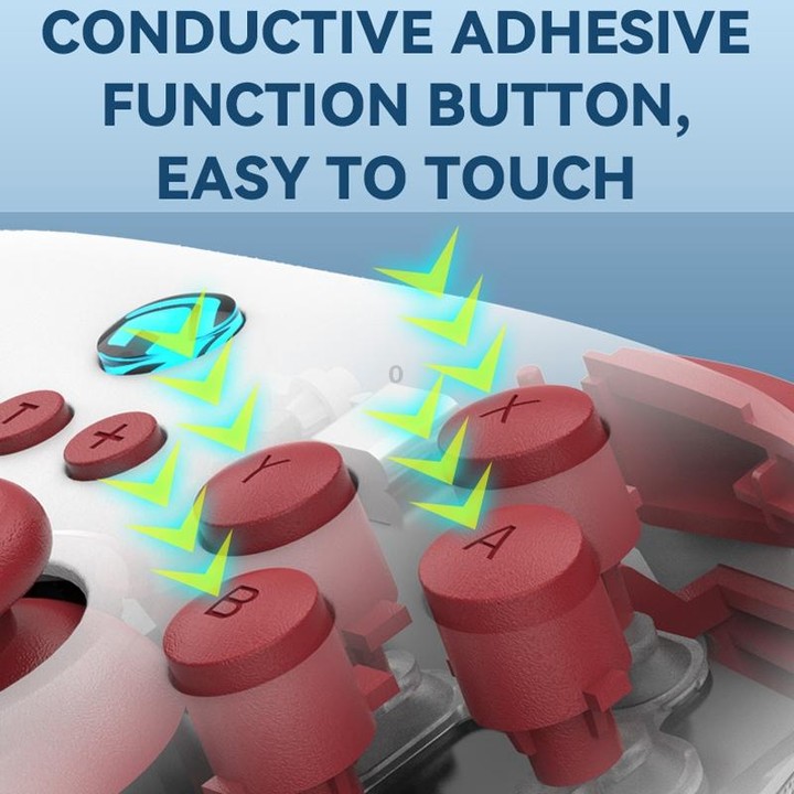 Wireless Bluetooth Gamepad With Wakeup Vibration Body Gamepad For Switch / Android / Apple / PC(Pink)