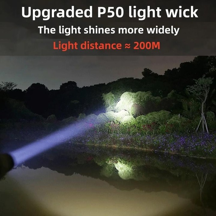 XH-P50 1500mAh Outdoor Lighting Flashlight Outdoor Waterproof Long Shot Small Flashlight