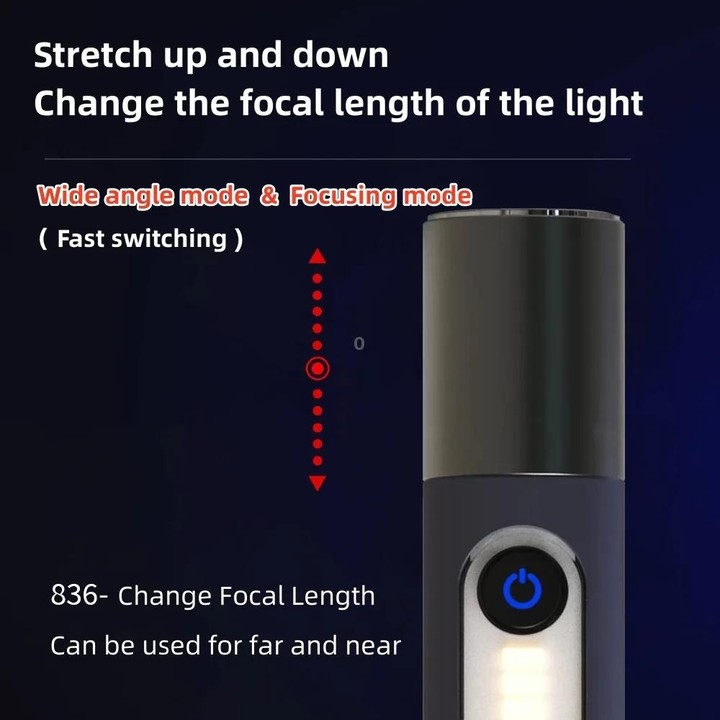 XH-P50 1500mAh Outdoor Lighting Flashlight Outdoor Waterproof Long Shot Small Flashlight