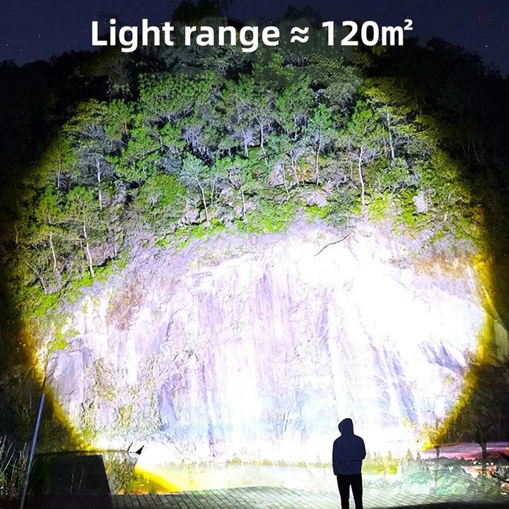 GT10 2000mAh Outdoor Lighting Flashlight Outdoor Waterproof Long Shot Small Flashlight