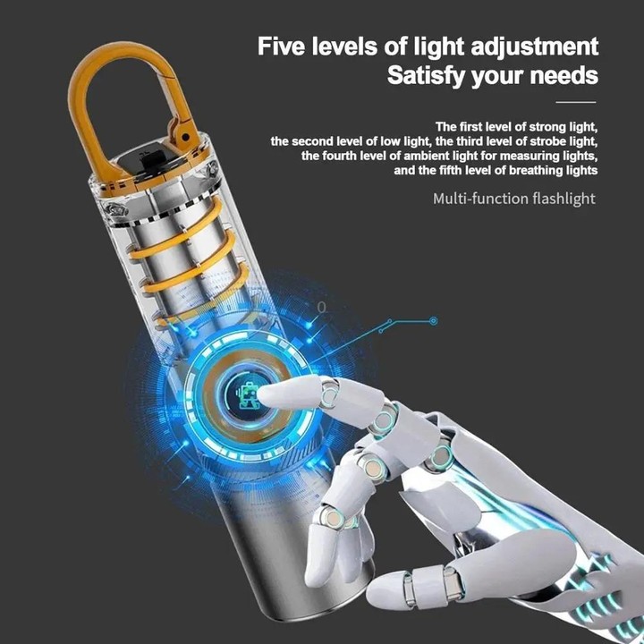 X10 White Laser Outdoor LED Flashlight Multi-Functional Camping Lighting Flashlight Portable Rechargeable Work Lamp