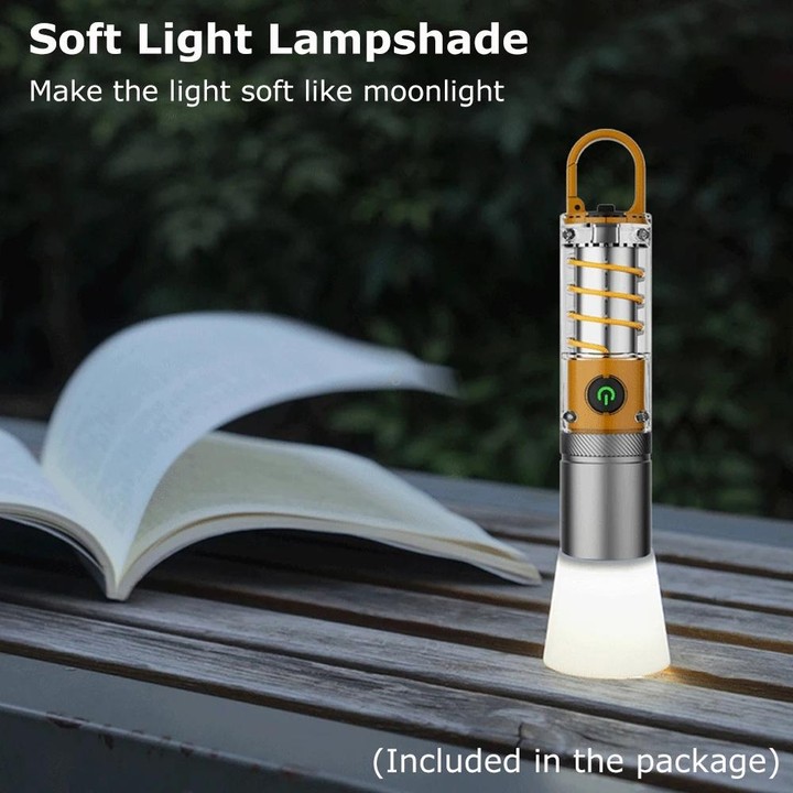 X10 White Laser Outdoor LED Flashlight Multi-Functional Camping Lighting Flashlight Portable Rechargeable Work Lamp
