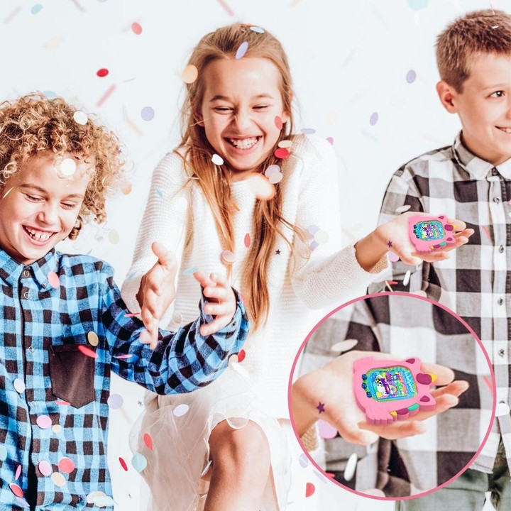 For Tamagotchi Uni (2023) Pet Game Console Silicone Protective Case(Pink)