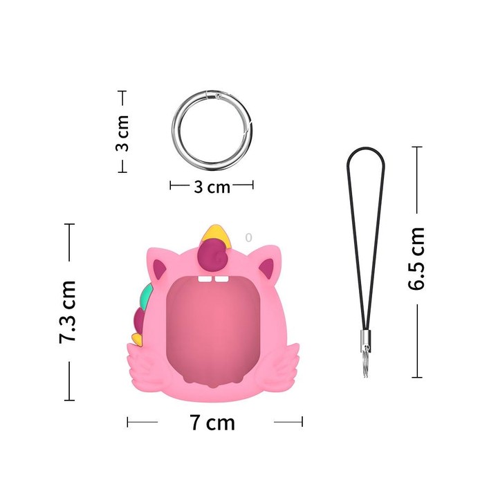 For Tamagotchi Uni (2023) Pet Game Console Silicone Protective Case(Pink)