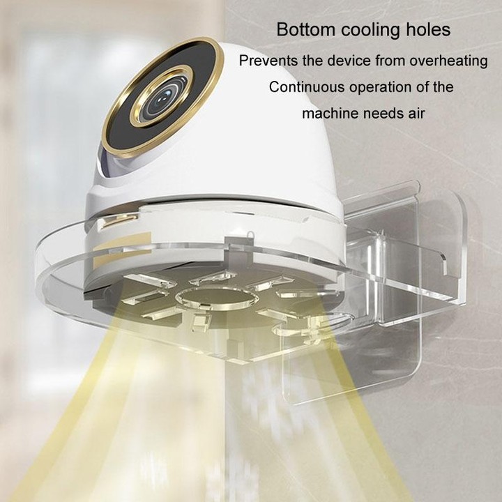 Traceless Wall Mounted Camera Bracket Home No-Punch Surveillance Rack Router Shelf(Transparent)