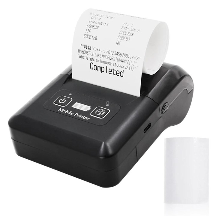 58mm Portable USB Charging Home Phone Bluetooth Thermal Printer(UK Plug)