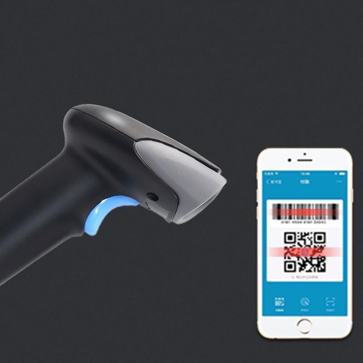 QR Code Scanner Mobile Phone Screen Supermarket Cashier Scanner, Model: Bluetooth Wireless
