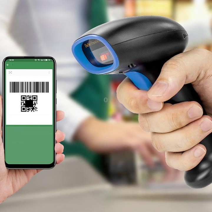 Supermarket Cashier Express Scanner Warehouse Handheld Barcode Scanning Device, Model: Wireless Red Light