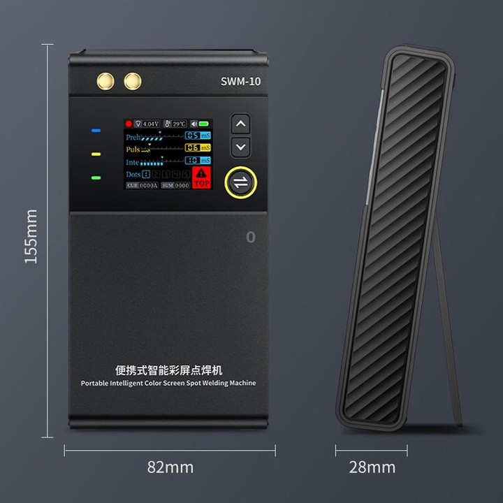 FNIRSI Small Handheld Portable Mobile Phone Lithium Battery Nickel Sheet Spot Welding Machine(SWM-10)