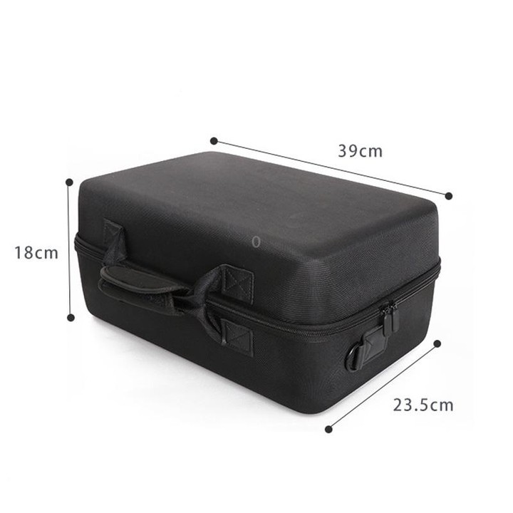For PS5 Slim Game Console EVA Storage Bag Handbag Carrying Case(1900 Black)