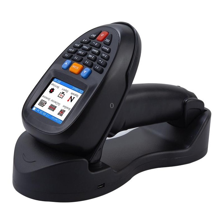 NEWSCAN 1D CCD Red Light Wireless Barcode Reader Scanner Data Collector With 2.2-Inch LCD Screen