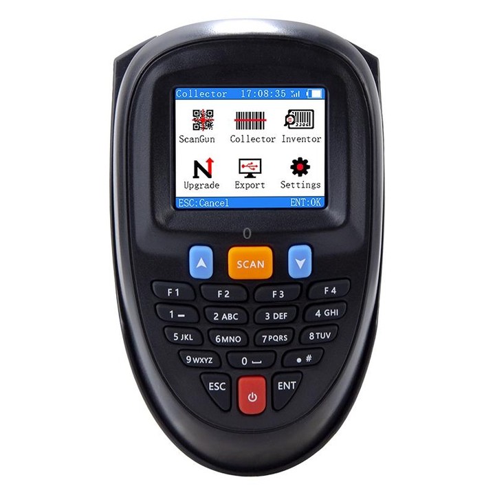 NEWSCAN 1D CCD Red Light Wireless Barcode Reader Scanner Data Collector With 2.2-Inch LCD Screen