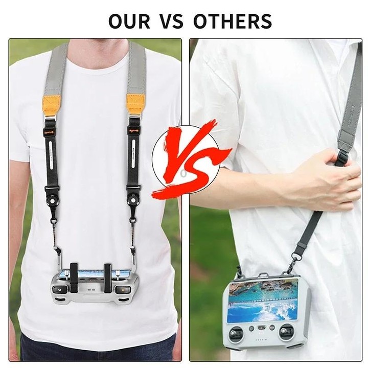 For DJI RC/ RC 2 Drone Remote Control RCSTQ Balance Strap System Lanyard(Gray)