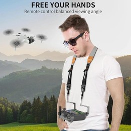 For DJI RC/ RC 2 Drone Remote Control RCSTQ Balance Strap System Lanyard(Gray)