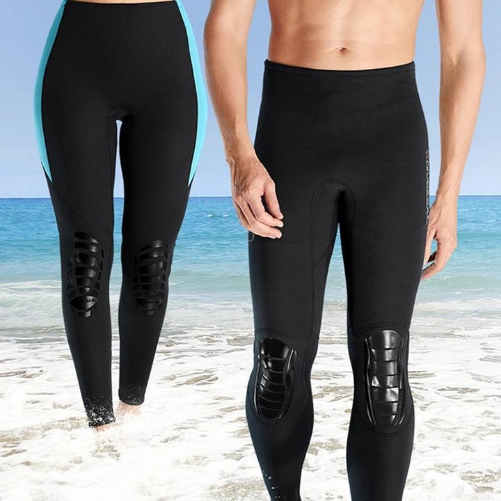 DIVE & SAIL 1.5mm Warm Diving Pants Winter Snorkeling And Surfing Trunks, Size: M(Female Black)