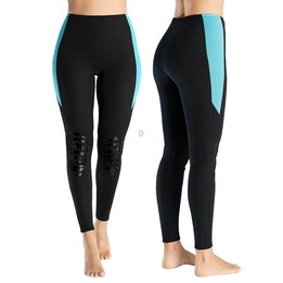 DIVE & SAIL 1.5mm Warm Diving Pants Winter Snorkeling And Surfing Trunks, Size: XL(Female Blue)
