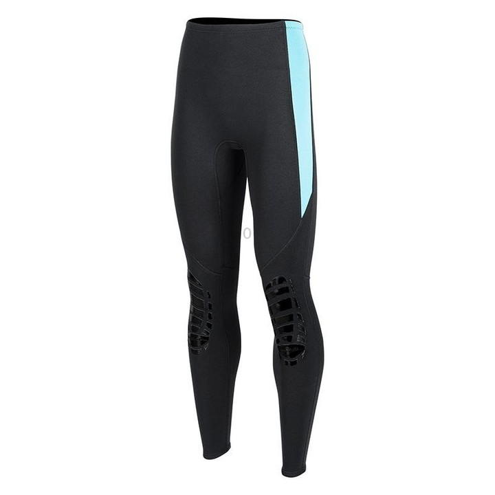 DIVE & SAIL 1.5mm Warm Diving Pants Winter Snorkeling And Surfing Trunks, Size: XXL(Female Blue)