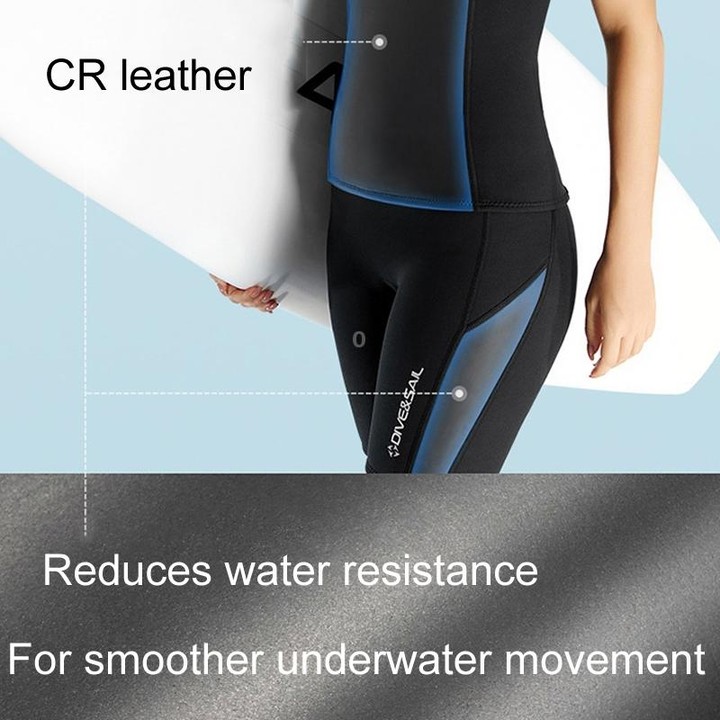 DIVE & SAIL 2mm Split Sleeveless Wetsuit Warm Surfing And Swimming Vest, Model: Male Tops(L)