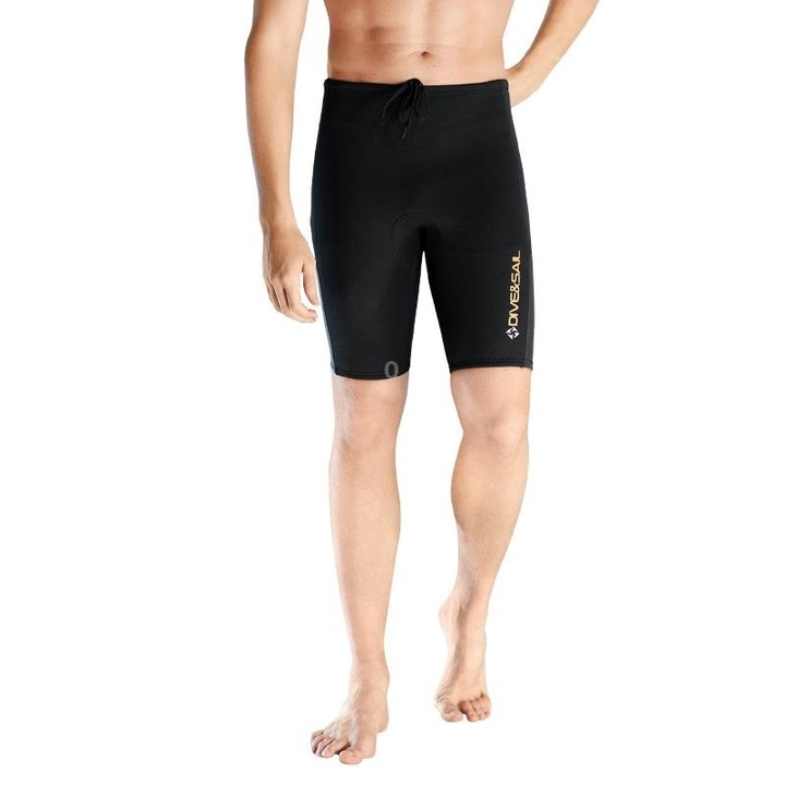DIVE & SAIL 2mm Split Sleeveless Wetsuit Warm Surfing And Swimming Vest, Model: Male Shorts(L)