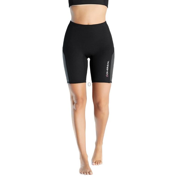 DIVE & SAIL 2mm Split Sleeveless Wetsuit Warm Surfing And Swimming Vest, Model: Female Shorts(M)