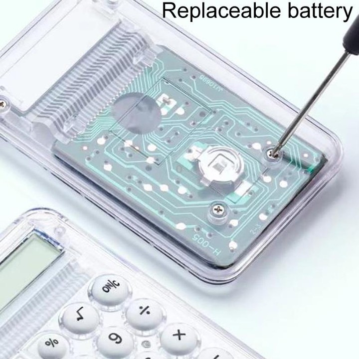 Small Silent Simple Calculator Mini Candy Dormitory Student Office Exam Tool(Green)