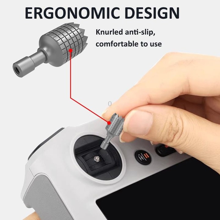 For DJI RC / RC 2 Remote Control LKTOP Joystick Thumb Rocker(Black)