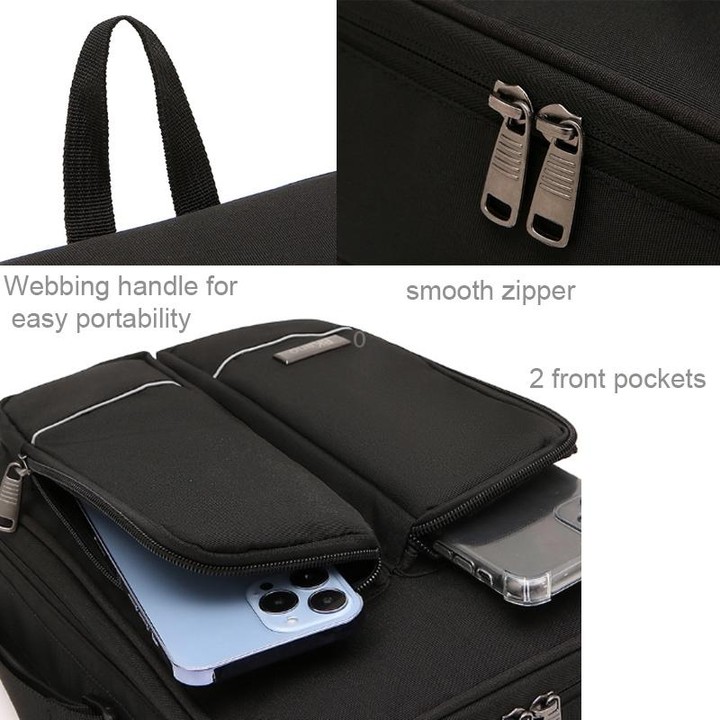 For DJI Mini 4 Pro BKANO Storage Bag Shoulder Bag Messenger Bag Suitcase(Black)
