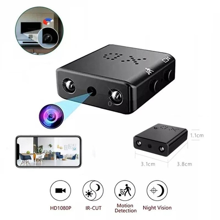 XD Camera 1080p HD Video Smart IR-CUT Infrared Night Vision Sports Camera(Direct Version No Battery)