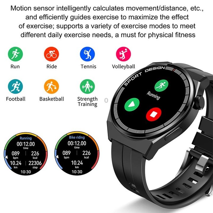 G3Pro 1.28-Inch Health Monitoring Bluetooth Call Smart Watch With NFC, Color: Silver Steel