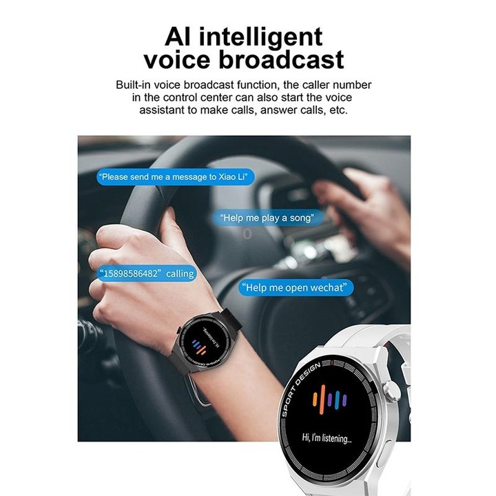 G3Pro 1.28-Inch Health Monitoring Bluetooth Call Smart Watch With NFC, Color: Silver Steel
