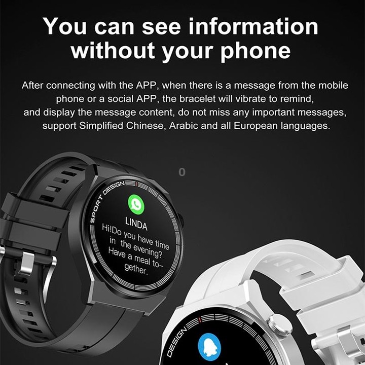 G3Pro 1.28-Inch Health Monitoring Bluetooth Call Smart Watch With NFC, Color: Silver Steel
