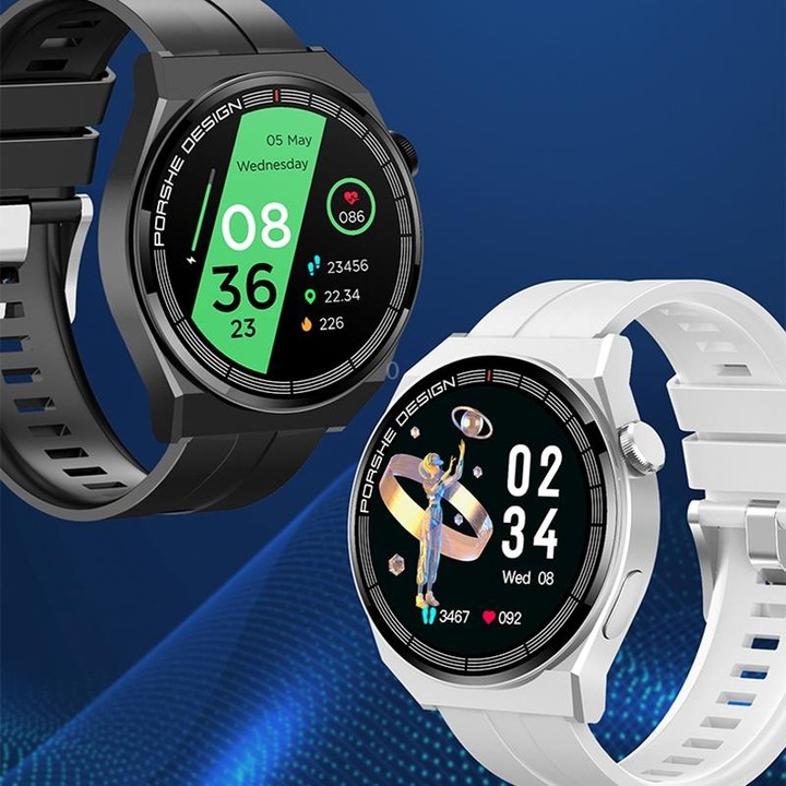 G3Pro 1.28-Inch Health Monitoring Bluetooth Call Smart Watch With NFC, Color: Silver Three-bead Steel