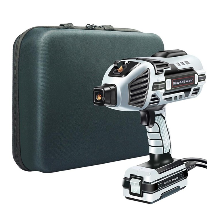 Handheld Welding Machine Home Small Portable Inverter Welder(Gray US Plug 110V)