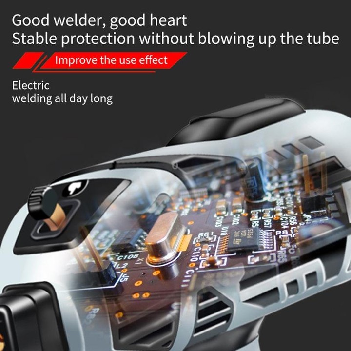 Handheld Welding Machine Home Small Portable Inverter Welder(Gray US Plug 110V)