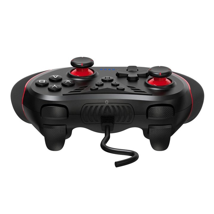 For Switch / PC USB Wired Gamepad With Vibration And Burst Function(Black)
