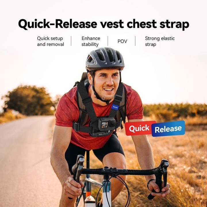 TELESIN S2-CGP-01 Quick-Release Vest Chest Strap Sports Camera Accessories