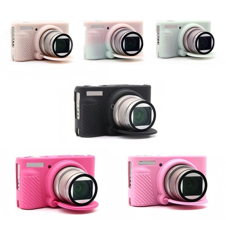For Canon SX730/SX740 Soft Silicone Protective Case, Color: Jelly Pink