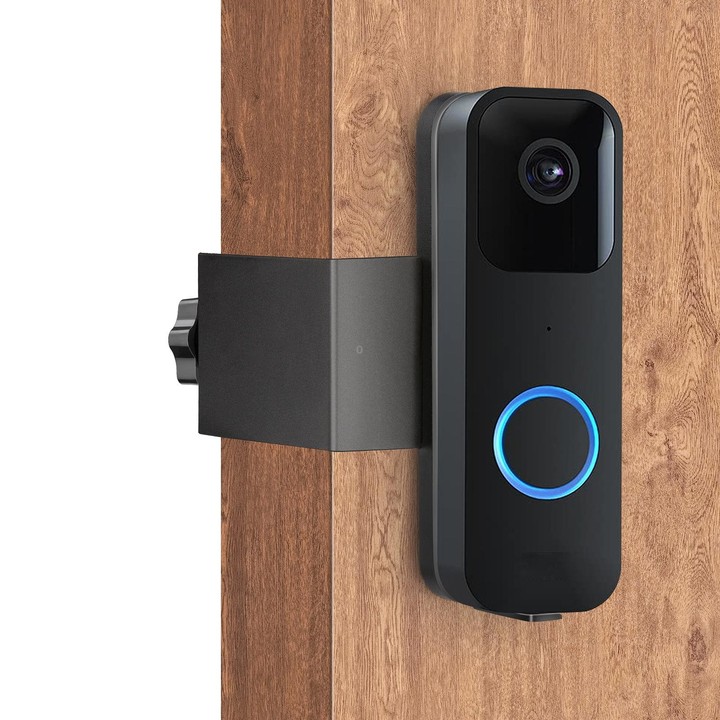 For Blink Doorbell Bracket No-Drilling Easy Installation Mount(Black)