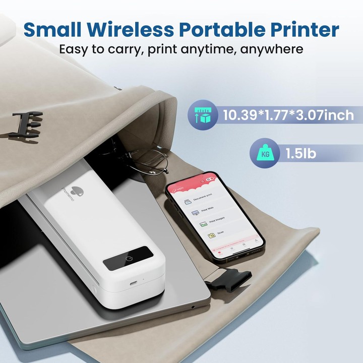 Phomemo M835 Wireless Bluetooth Thermal Printer Support Multi-Size Thermal Paper