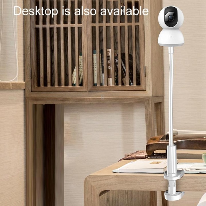 Punch-Free Surveillance Camera Mounting Bracket Cabinet Ceiling Rack, Model: White 110cm
