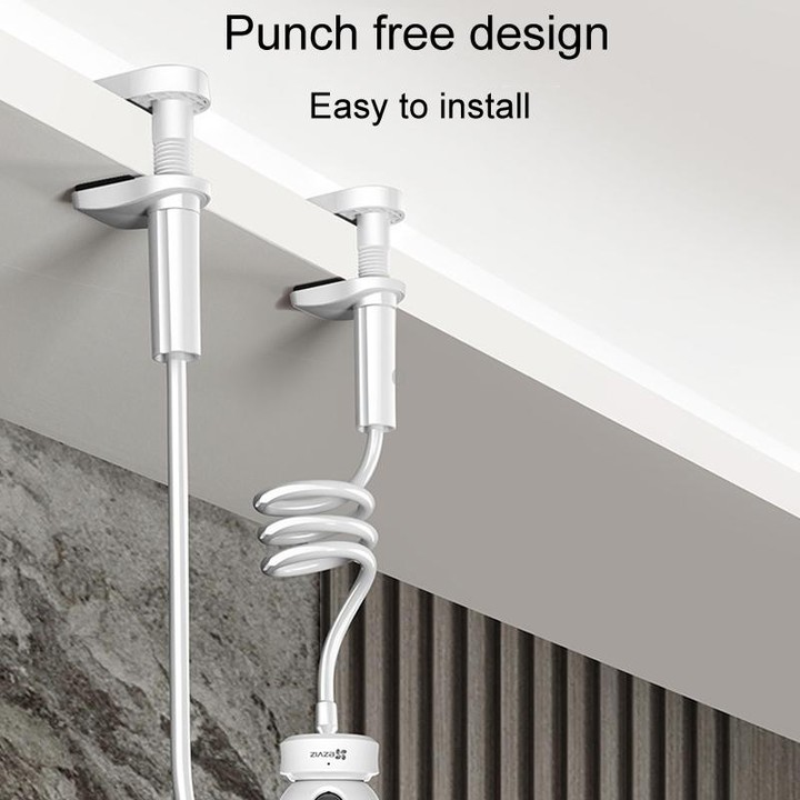 Punch-Free Surveillance Camera Mounting Bracket Cabinet Ceiling Rack, Model: Black 110cm