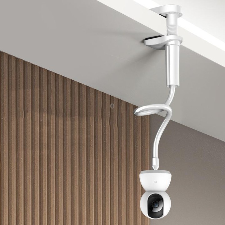Punch-Free Surveillance Camera Mounting Bracket Cabinet Ceiling Rack, Model: Black 110cm