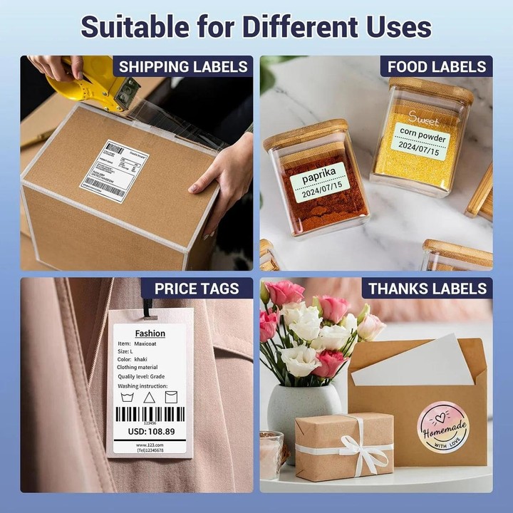 Phomemo PM245-BT Bluetooth Shipping Label Printer Support Labels Width 1- 4.6 Inch(UK Plug)
