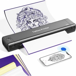 Phomemo TP81 A4 Wireless Thermal Printer Tattoo Template Printer(Black)