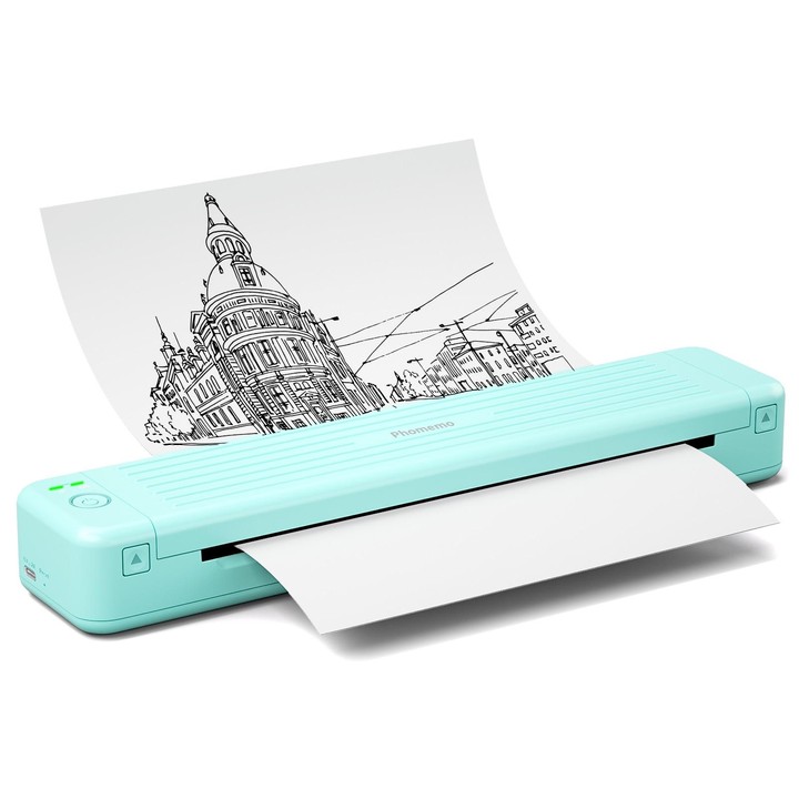 Phomemo P831 Bluetooth Portable Thermal Transfer Printer Support A4 / Letter / A5 / B5 Plain Paper Printing(Green)
