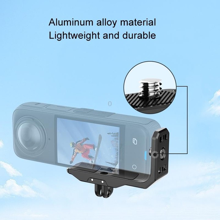 For Insta360 X4 / X3 Hepail Horizontal And Vertical Shooting Quick Release Metal Magnetic Bracket