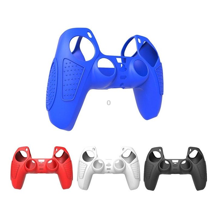 For PS5 Gamepad Silicone Protective Case Anti-Skid Soft Silicone Cover, Color: White
