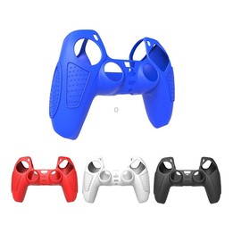 For PS5 Gamepad Silicone Protective Case Anti-Skid Soft Silicone Cover, Color: Black