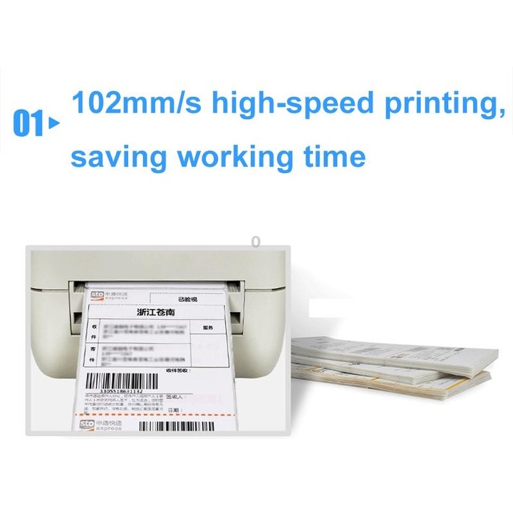 Xprinter XP-450B USB Port Supermarket Cashier Barcode Thermal Printer(US Plug)